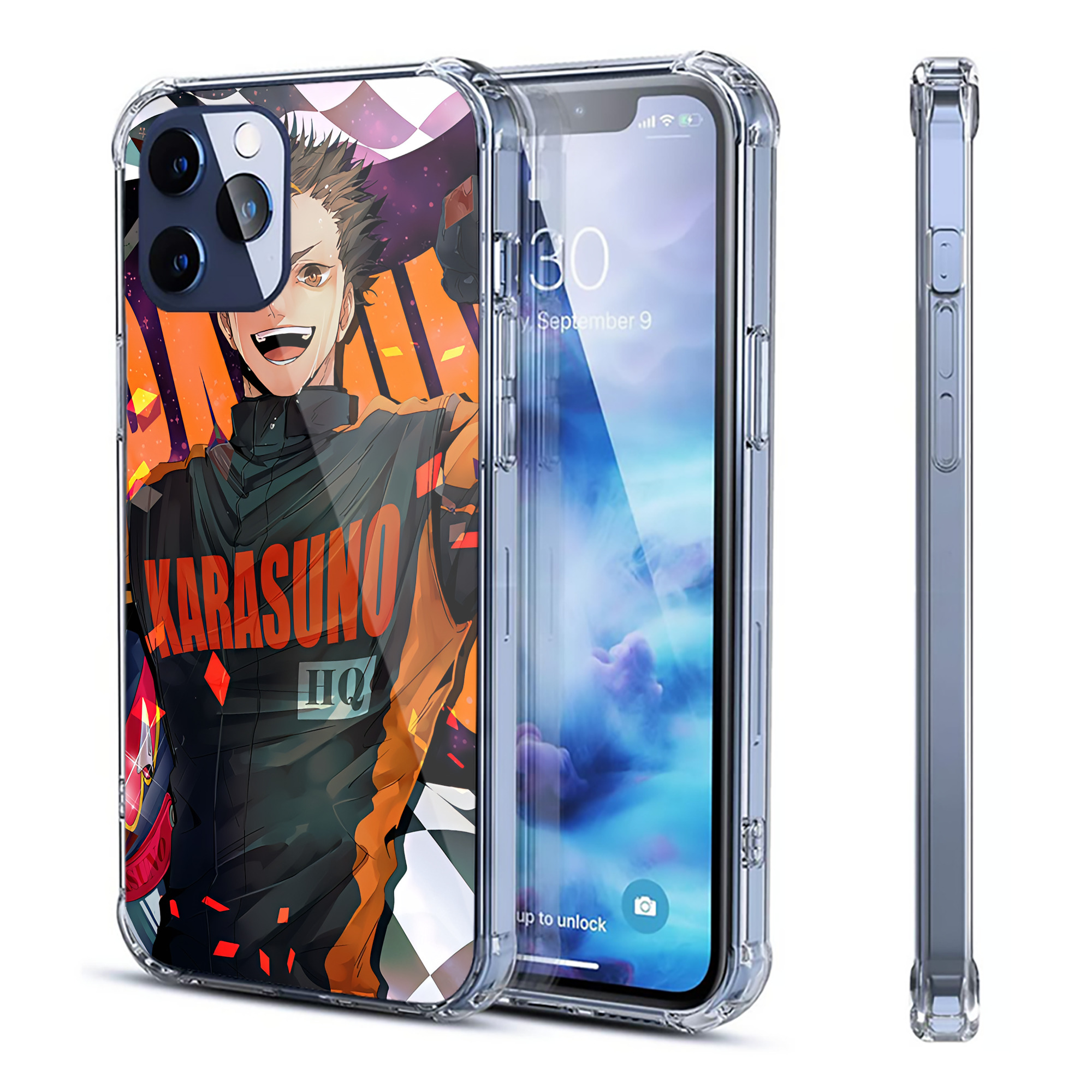 （画像用） ハイキュー!! Haikyu!! 【iPhone 12シリーズ対応】透明スマホケース（クリアソフトケース）